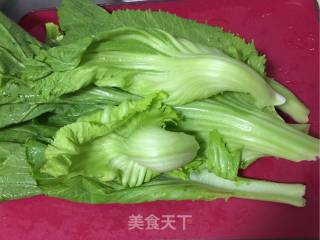 炝炒盖菜的做法步骤：1