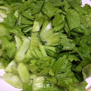 炝炒盖菜的做法步骤：3
