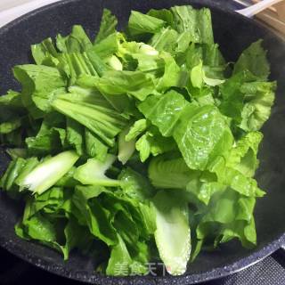 炝炒盖菜的做法步骤：6