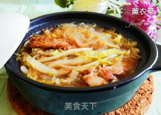 砂锅排骨白菜粉丝煲的做法步骤：9