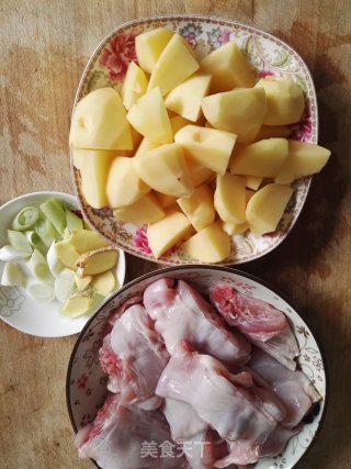 土豆炖兔肉的做法步骤：2