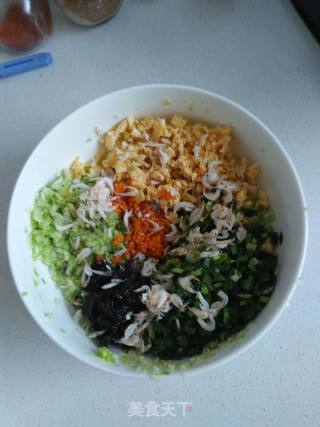 紫菜虾皮白菜饼的做法步骤：4