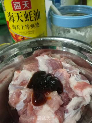 珍珠肉块蒸豆腐的做法步骤：3