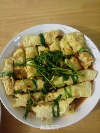 香葱蛋包的做法步骤：4