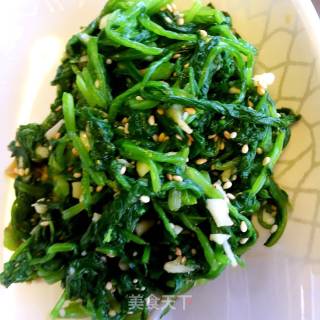炝拌菠菜的做法步骤：8