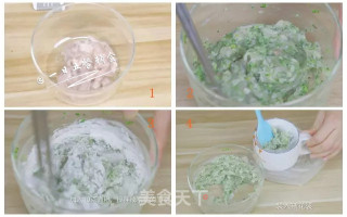 幼儿Q弹虾面 宝宝辅食，西兰花+芥兰+普通面粉的做法步骤：4