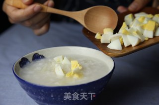 秋分养生粥：白梨鸡蛋鲜米粥的做法步骤：9