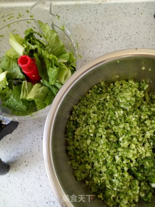 鲜肉小白菜馅饼的做法步骤：5