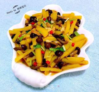 滑子蘑烧土豆的做法步骤：10