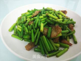 蒜薹炒肉的做法步骤：9