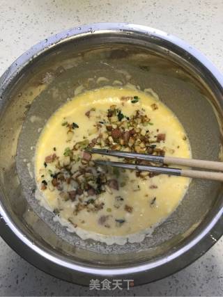 火腿蔬菜鸡蛋饼的做法步骤：6
