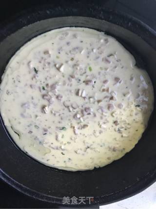 火腿蔬菜鸡蛋饼的做法步骤：7