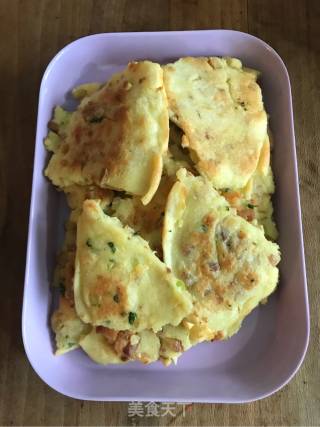 火腿蔬菜鸡蛋饼的做法步骤：8