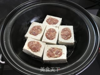 豆腐酿肉煲的做法步骤：9