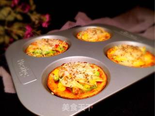 花菜底迷你披萨的做法步骤：15