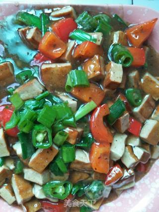 蒜苗炒豆干的做法步骤：6
