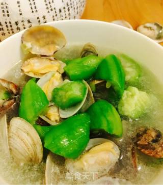 蛤蜊丝瓜汤的做法步骤：8