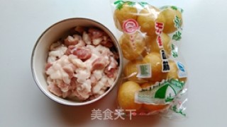 油面筋塞肉的做法步骤：1