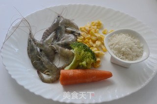 田园鲜虾粥的做法步骤：2