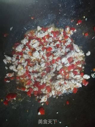 剁椒肉末炒饭的做法步骤：3