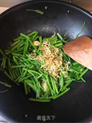 爽口好吃虾皮空心菜的做法步骤：7