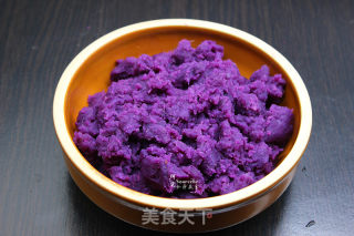 蔓越莓紫薯馅的做法步骤：4