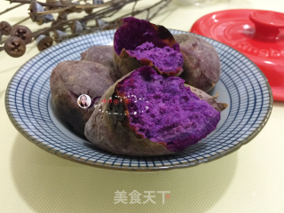 坤博砂锅烤紫薯的做法步骤：9