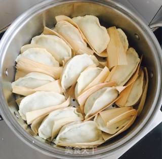 韭菜鸡蛋蒸饺的做法步骤：9