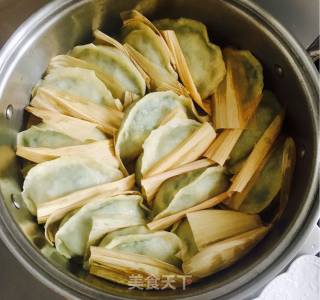 韭菜鸡蛋蒸饺的做法步骤：10