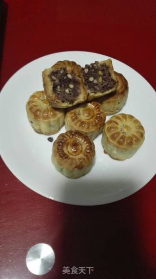 红豆月饼的做法步骤：18