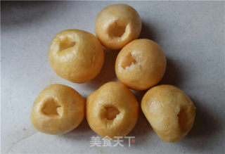 油面筋塞肉的做法步骤：3