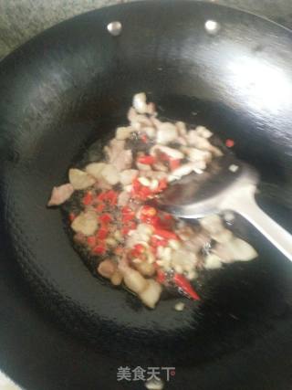 扁豆炒肉的做法步骤：3