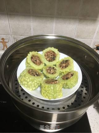 酿苦瓜的做法步骤：5