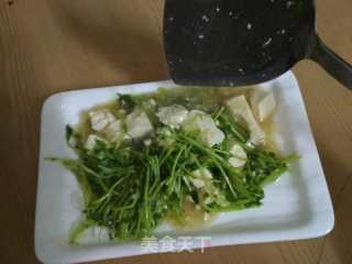 豆苗炒豆腐的做法步骤：11