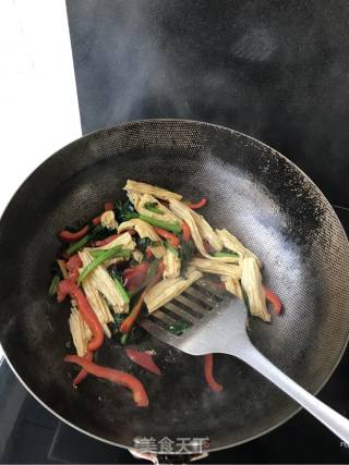 菠菜腐竹的做法步骤：5