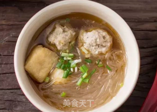 油豆腐肉丸粉丝汤的做法步骤：9