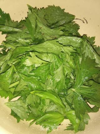 凉拌芹菜叶的做法步骤：1
