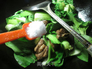 排骨烧青菜的做法步骤：8