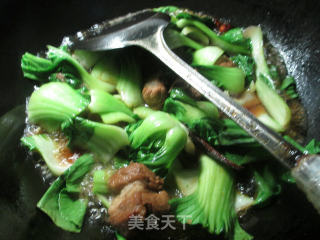 排骨烧青菜的做法步骤：9