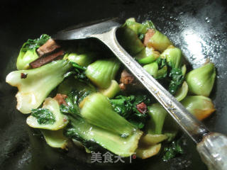 排骨烧青菜的做法步骤：10