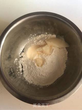 馅中馅蛋黄酥螺旋酥的做法步骤：4