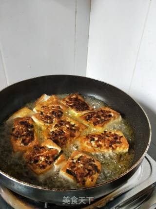 香辣豆腐包肉的做法步骤：5