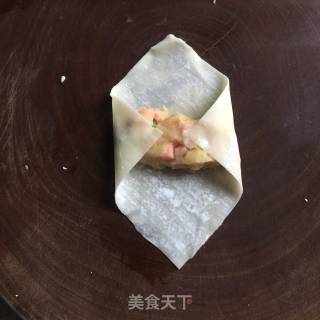 香煎馄饨皮土豆春卷的做法步骤：8