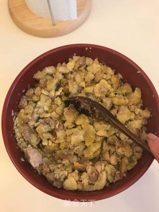 板栗抹茶热蛋糕的做法步骤：5
