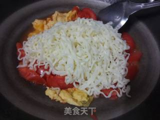 番茄鸡蛋烩面的做法步骤：7
