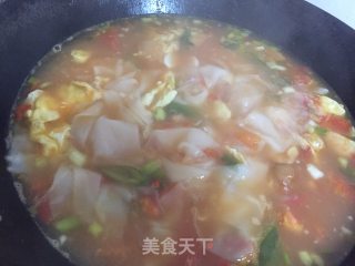 番茄鸡蛋面片儿汤的做法步骤：10