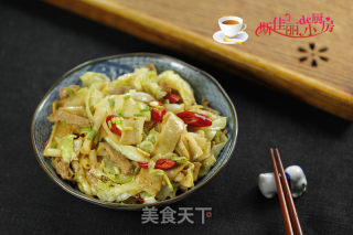 包菜肉丝炒豆丝的做法步骤：10
