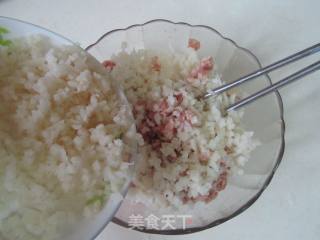 莲藕肉馅锅贴的做法步骤：5