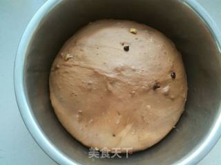 可可巧克力核桃面包的做法步骤：12