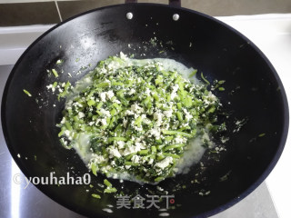 茼蒿小豆腐的做法步骤：7